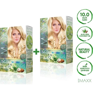 Maxx Deluxe Natural Beauty  10.0  Açık Sarı 2'li Set Boya