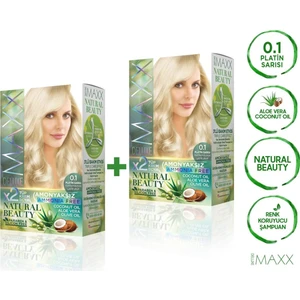 Maxx Deluxe Natural Beauty  0.1  Platin Sarısı 2'li Set Boya