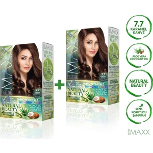 Maxx Deluxe Natural Beauty  7.7  Karamel Kahve 2'li Set Boya