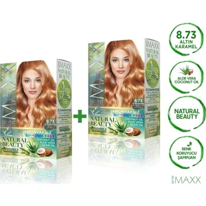 Maxx Deluxe Natural Beauty  8.73  Altın Karamel 2'li Set Boya