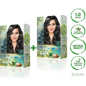 Maxx Deluxe Natural Beauty  1.0  Siyah 2'li Set Boya