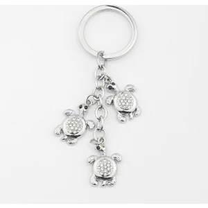 new life promosyon nl Kaplumbağa Taşlı Tasarım Anahtarlık