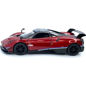 2016 Pagani Huayra Bc (Şeritli) - Çek Bırak 5inch. Lisanslı Model Araba, Oyuncak Araba 1:38