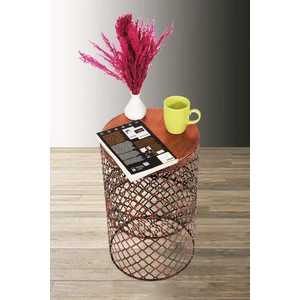 Venon Aydınlatma Venon Home Metal Modern Sehpa (300X480) Siyah Bakır Patine
