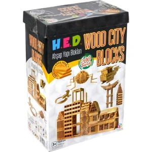 Hobi Eğitim Dünyası Ahşap Yapı Blokları Wood City Blocks 200 Parça
