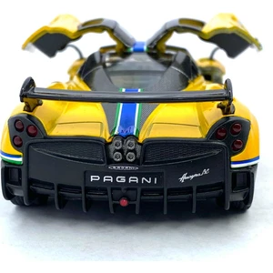 2016 Pagani Huayra Bc (Şeritli) - Çek Bırak 5inch. Lisanslı Model Araba, Oyuncak Araba 1:38