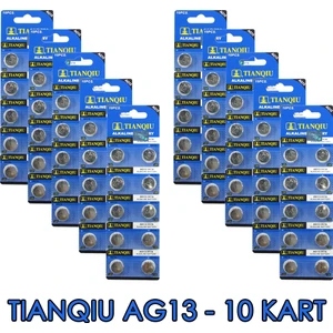 AG13 LR44H 357A A76 SR44SW 1.5 V 100'lü 10 Kart Alkalin Pil