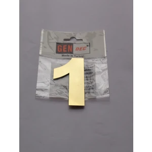 8 cm Altın Sarı Paslanmaz Metal No:1  Kapı Numarası ,villa ,birim No