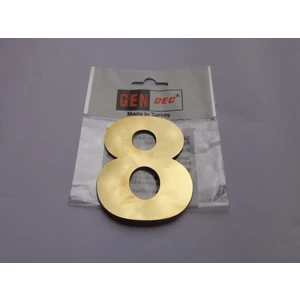 8 cm Altın Sarı Paslanmaz Metal No:8  Kapı Numarası ,villa ,birim No