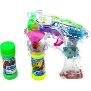 Pilli Işıklı Müzikli Baloncuk Köpük Tabancası