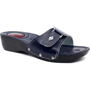 12841 Lacivert Ev Yürüş Rahat Bayan Terliği