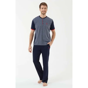 U.S. Polo Assn. Erkek Lacivert Pijama Takımı