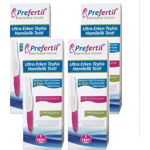Ultra Erken Teşhis Hamilelik Testi - [ 4 Kutu ]