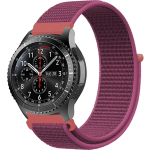 Samsung Watch 22MM Krd3 Hasır Kordon Fuşya