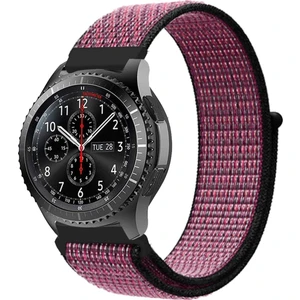 Huawei Watch 20MM Krd3 Hasır Kordon Bordo