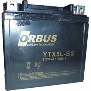 YTX5L-BS 12 V 5 Ah Karbon Motosiklet Atv Aküsü