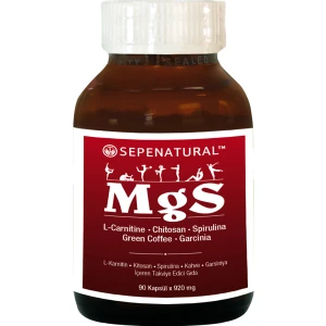 Sepe Natural Mgs L-Karnitin,Kitosa,Spirulina,Kahve,Garsiniya  İçeren Takviye Edici Gıda  90 Kapsül X 920 Mg