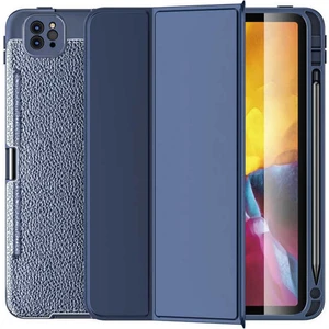 Case 4u Apple iPad Pro 11 2020 Kılıf 360 Tam Koruma Kapaklı Uyku Modlu Stand Özellikli Wlons Tablet Kılıf Lacivert