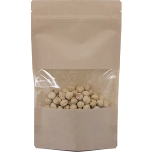 Online Poşet Kraft Pencereli Kilitli Doypack 11x18,5  100 'lü