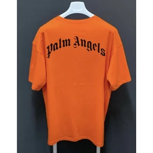 Amor Man Palm Angels Göğüs Sırt Baskılı Pamuk Bol Kesim Oversize Erkek Tşört