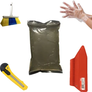 5'li Set Duvar Kağıdı Uygulama Seti 2000 ml Hazır Sıvı Tutkal, Yapıştırıcı, Glitolin