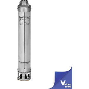 Sk 404/10 1hp Technoplast Başlıklı 50 Hz  4'' Noryl Fanlı Dalgıç Pompa