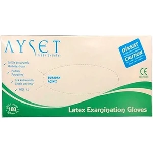 Latex Pudralı Eldiven 100 Lü L Büyük