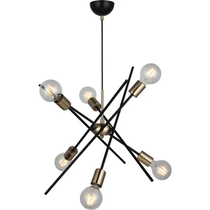 Opa 6 Lı  Antik Lak-Siyah Avize 6XE27