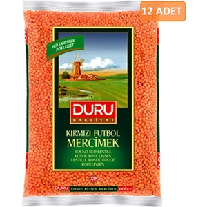 Kırmızı Futbol Mercimek 12 x 1000 gr