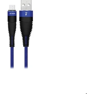 HY-X225 3A Micro USB 1m Data ve Sarj Kablosu Lacivert