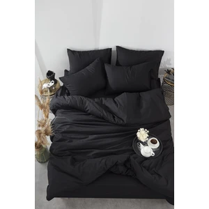 Bonjardin Home Siyah Ranforce Pamuk Çift Kişilik Nevresim Takımı