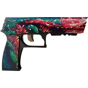 Egenin Sepeti Ahşap Cs-Go Hyper Beast P250 Lastik Atar Oyuncak Tabanca