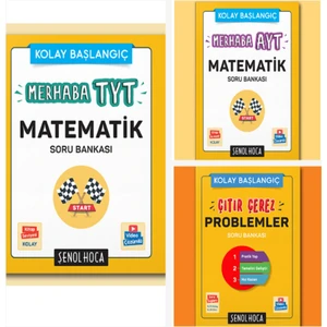 Şenol Hoca Yayınları Şenol Hoca Çıtır Çerez Problemler & Merhaba AYT Matematik & Merhaba TYT Matematik Soru Bankası