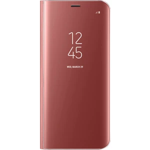 Apple iPhone Xs Max Uyumlu Clear View Aynalı Kapaklı Kılıf Rose Gold
