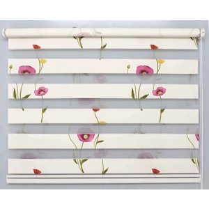 Asyhome Gelincik Desenli Zebra Perde