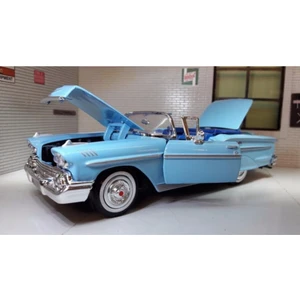 1958 Chevrolet Impala Mavi 1/24 Model Araba
