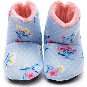 First Step Çiçek Dijital Baskılı Mavi Ev BOTU-F-825