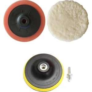 Pasta Cila Aksesuarları Polisaj Süngeri Bone Cırt Taban Disk Bağlantı Aparat 4 Lü Set