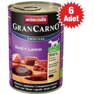 Gran Carno Sığır Etli ve Kuzu Etli Köpek Konservesi 400 gr - 6'lı