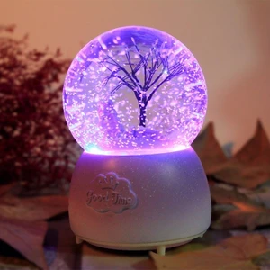 Çiko Toys Ağaç Temalı Işıklı Müzikli Püskürtmeli Kar Küresi Büyük Boy