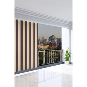 AL-CA Home 260 x 270 cm Kahverengi Renkli Balkon Perdesi