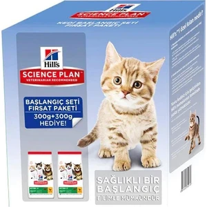 Kitten Ton Balıklı Yavru Kedi Başlangıç Seti 300+300 Gr