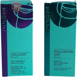 Anti Aging Bakım Seti | Collagen Serum 30 ml - Hyaluronik Asit Serum 30 ml