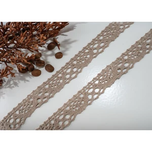 Alka Dantel 237-K Pamuk Sütlü Kahve Kopanaki  10 mt