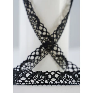 Alka Dantel 237-K Pamuk Siyah Kopanaki  10 mt