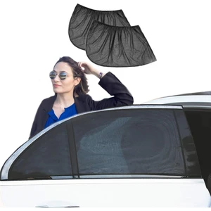 Oto Yan Cam Perdesi Araba Arka Güneşlik Cam Açıkken Toz ve Sinek Önleyici