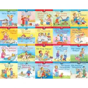 Elif Serisi Ilk Okuma Kitaplarım 20 Kitap Set - Ilk Harçlığı - Tuvalet Eğitimi - Kardeş Geliyor - Müzisyen - Kurabiye Yapıyor - Hastanede - Tatile Gidiyor - Krep Yapıyor