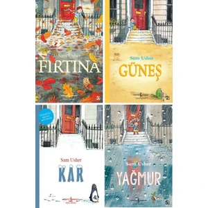 Fırtına - Güneş - Kar - Yağmur Resimli Hikaye Kitapları 4 Kitap Set