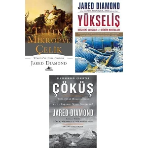 Jared Diamond 3 Kitap Set - Tüfek Mikrop ve Çelik - Yükseliş - Çöküş