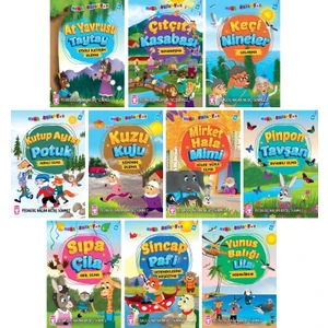 Mini Masallar 5. Seri 40-50. Kitaplar 10 Kitap Set - At Yavrusu Taytay